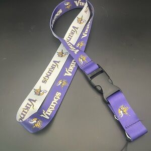 Minnesota Vikings Purple and White Lanyard